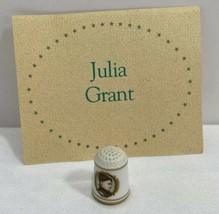 Julia Grant Porcelain Thimble First Ladies Lady White House Franklin Min... - $7.95