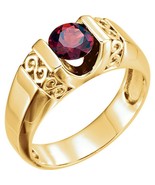 14k Yellow Gold Men's Mozambique Garnet Ring - $3,059.00+