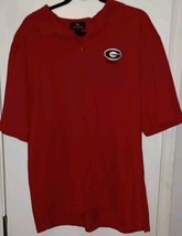 Georgia Bulldogs Polo Shirt Mens XLarge Red Golf Rugby UGA Short Sleeve Adult XL - £11.94 GBP