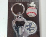 New York Yankees 3 in 1 Key Chain Bottle Opener Nail Clipper Official ML... - £7.85 GBP