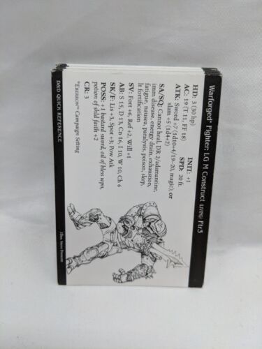 Lot Of (13) Dungeons And Dragons Giants Of Legends Miniatures Game Stat Cards - $16.04