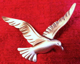 Vintage BEAU Sterling Silver Flying Bird Brooch Pin, ON SALE!! - $30.00