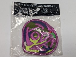 NEW Vintage America&#39;s Most Wanted Emblems LOVE Embroidered Patch - Purple Green - £10.11 GBP
