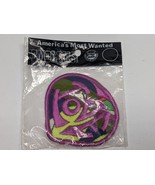 NEW Vintage America's Most Wanted Emblems LOVE Embroidered Patch - Purple Green