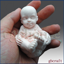 3D Silicone Soap Mold-Baby having fun(2 parts assembled mold) - Free Shi... - $28.00