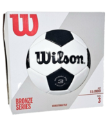 Wilson Bronze Series Recreational Play Soccer Ball Black White Size 3 Ag... - $40.95 CAD