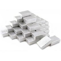 36 Silver Charm Cotton Boxes Bow Gift Box Display 1 7/8&quot; - £27.16 GBP