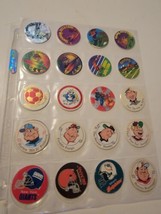 Lot Of 20 Vintage POGs Misc. Baseball Football Sports NFL Soccer Surfing... - $17.87