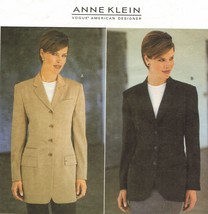 Misses Vogue Anne Klein American Designer Loose Fit Jacket Sew Pattern 12-16 - £7.85 GBP