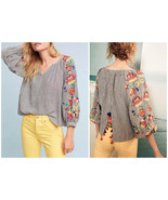 Anthropologie Embroidered Soleil Top by Floreat Sz XXS - NWT Runs Large - £71.84 GBP