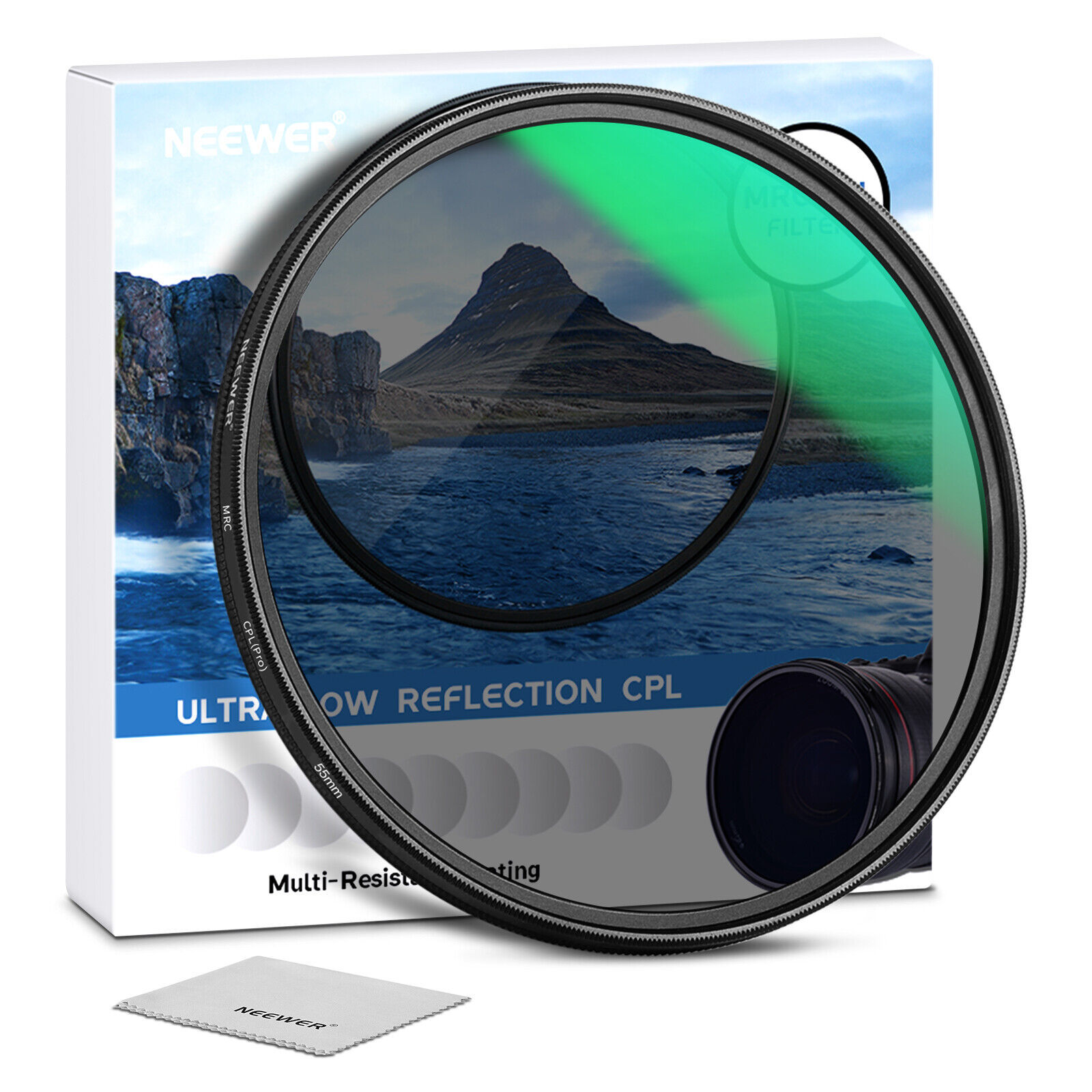 NEEWER 55mm Polarizer Filter CPL Filter with 30 Layers Nano Coatings Polarizing - $50.99