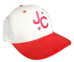 Vintage TC Men&#39;s White Red JC Snapback Baseball Cap One Size - £4.70 GBP