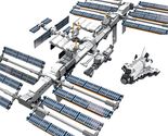 International Space Station Building Blocks Model Building Kit Adult Set... - $46.24