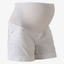 Oh Baby Maternity Secret Fit Belly White Shorts L XL - $19.99