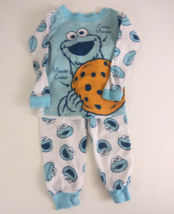 Sesame Street 2 Piece Cookie Monster Unisex Pajama Set Size Infant 18 Months - $11.63