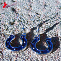 Indianapolis Colts  Dangle Earrings, Sports Earrings, Football Fan Earri... - $3.95