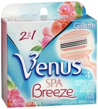 Gillette Venus Spa Breeze Cartridges 4 Each (Pack of 2) - £19.81 GBP