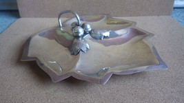 VINTAGE A TORRES VEGA MEXICO CITY STERLING SILVER LEAF TRAY 346 GRAMS - £457.97 GBP