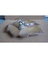 VINTAGE A TORRES VEGA MEXICO CITY STERLING SILVER LEAF TRAY 346 GRAMS - $788.25 CAD