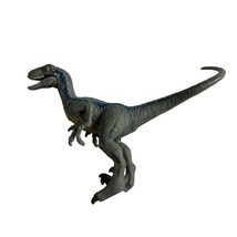 Jurassic World Velociraptor Raptor Blue 4&quot; Inch Mini Action Figure Mattel 2018 - £4.74 GBP