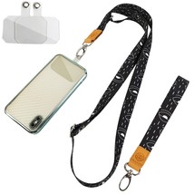 Phone Lanyard - 2 Pads, 1 Adjustable Neck Strap, 1 Wrist Strap, Nylon La... - $6.68