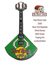Hard Rock Cafe 2000 New York Baseball World Series 6502 Guitar Trading - $14.95