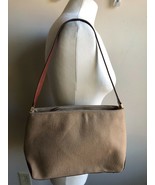 Kate Spade NY Camel Brown Wool Leather Purse Handbag 12x8 - £30.03 GBP