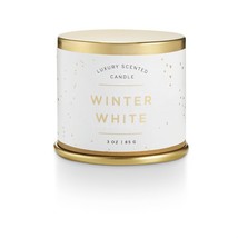 ILLUME SEASONAL WINTER WHITE DEMI TIN CANDLE 3OZ - $21.99