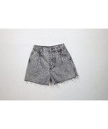 Vintage 90s Streetwear Womens 9 / 10 Acid Wash Button Fly Cut Off Denim ... - $54.09 CAD