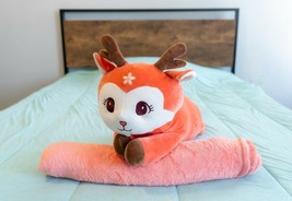Soft Red Deer Stuffed Animal Play Pillow - $39.55