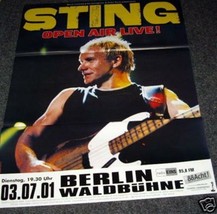 Sting German Tour Poster Berlin Police - $53.78