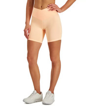 Womens Bike Shorts High Rise Crossband Juicy Melon Color XS JENNI $21 - NWT - £4.23 GBP