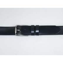 Men's Belt By PICCODER Turkey Genuine Leather Solid 3000 Navy Blue image 4