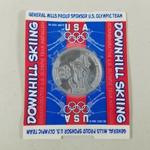 Vintage 1998 Olympic Medallion Downhill Skiing General Mills US New in P... - $7.98