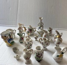 Vintage 21 Pc Miniature Occupied Japan Porcelain Tea Pcs Lot Hand Painte... - $90.00