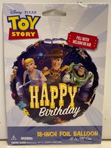 Disney Pixar TOY STORY Happy Birthday 18&quot; Foil Balloon - Fill with Air o... - £2.51 GBP