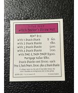 Monopoly Scooby-Doo Collectors Ed. Part: Title  Deed  - Witch Doctor’s S... - $4.05