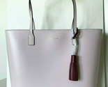 New Kate Spade Karla Wright Place Tote handbag with tassel Plum Dawn / R... - $103.55