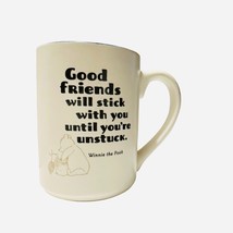 Disney Hallmark Winnie The Pooh Coffee Mug Good Friends Will Stick With You - $15.83
