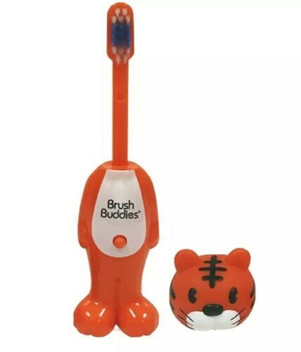 BRUSH BUDDIES: POPPIN': "TOOTHY TOBY": TIGER: CHILD'S: TOOTHBRUSH: BRAND NEW - £9.54 GBP