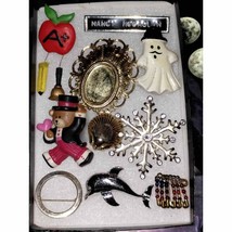 Beautiful vintage lot of brooches - £26.47 GBP
