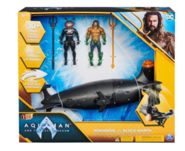 DC Comics Aquaman vs Black Manta Action Figure Battle Set with Submarine... - £9.28 GBP