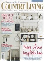 Country Living Magazine January 2011 Bright Ideas For Dark Days Al - £5.38 GBP