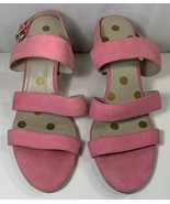 Boden Pink Heels Sandals Womens 42 Suede Leather Slingback Strappy Pumps... - $19.79