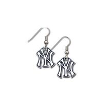 Siskiyou MLB Team Logo Hypoallergenic Dangle Earrings (New York Yankees) - $9.85