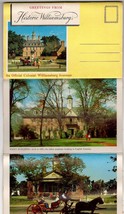 Vintage Souvenir FOLDER- Greetings From Historic Williamsburg, BK43 - £3.51 GBP