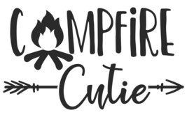 Campfire Cutie Arrows Camping RV Decal Sticker for car cup laptop Wine tumbler - £4.76 GBP+