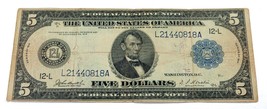 Series of 1914 $5 Federal Reserve Note in Fine Condition Fr #890 - $98.99