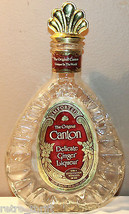 Canton Delicate Ginger Liqueur Empty Clear Bottle 375ml Imported - £26.25 GBP