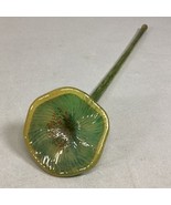 Handblown Yellow Green Red Glass Flower And Stem - 14”L - $19.79